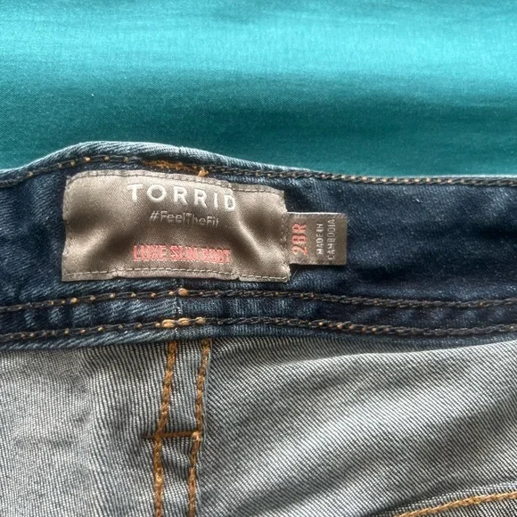 Torrid Size 28 Luxe Slim Boot Jean Mid Wash - Picture 8 of 12